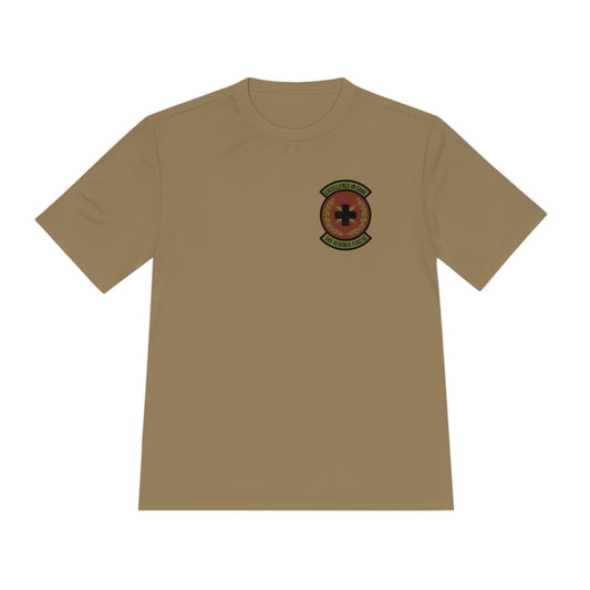 Unit Patch Brown Unisex Moisture Wicking Tee