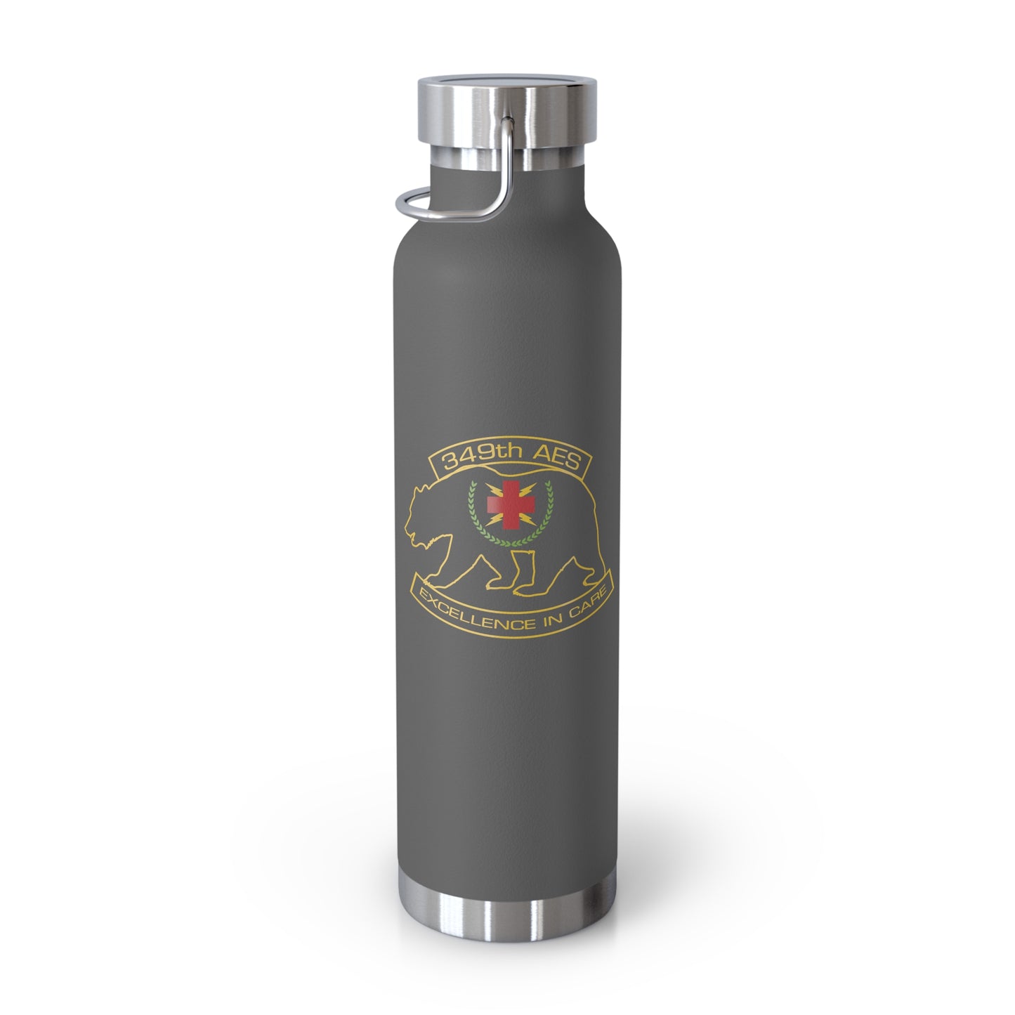 349th AES California Bear v2.0 Copper Vacuum Insulated Bottle, 22oz