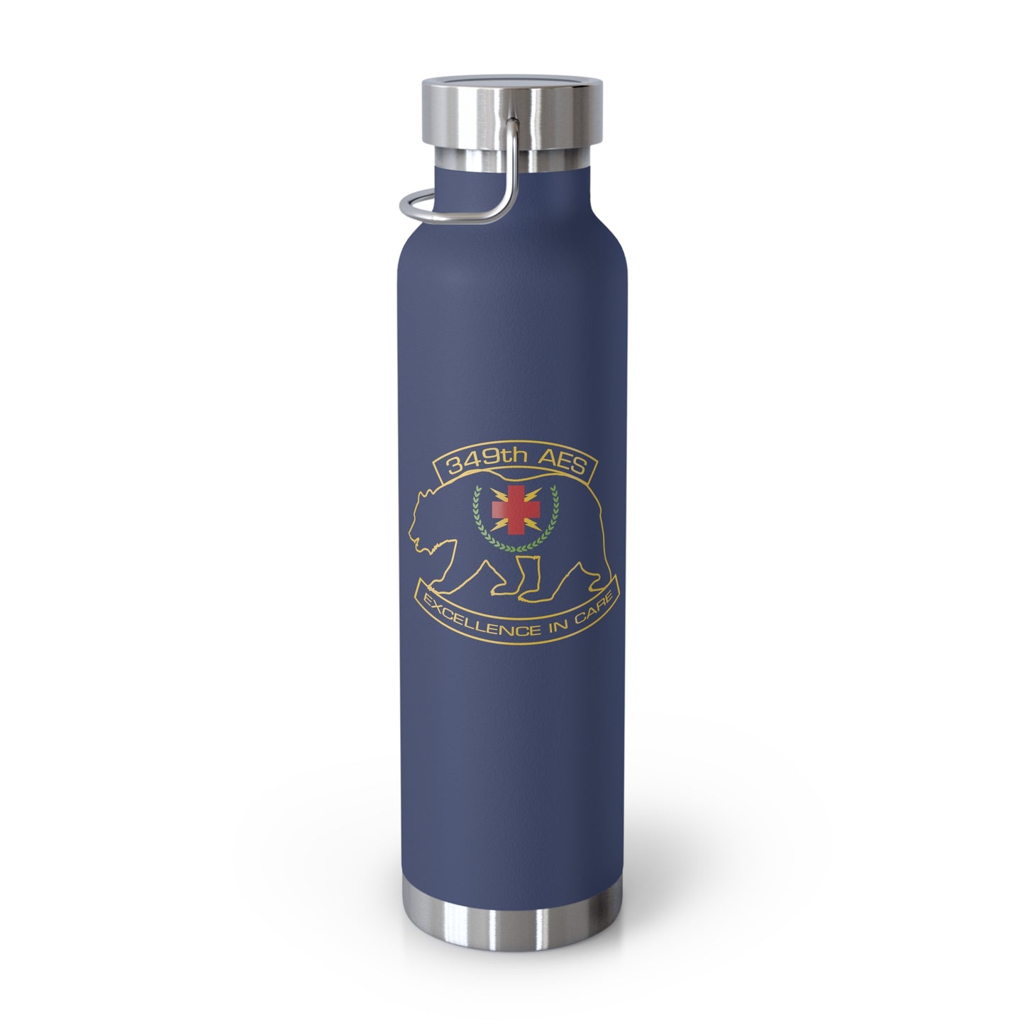 349th AES California Bear v2.0 Copper Vacuum Insulated Bottle, 22oz