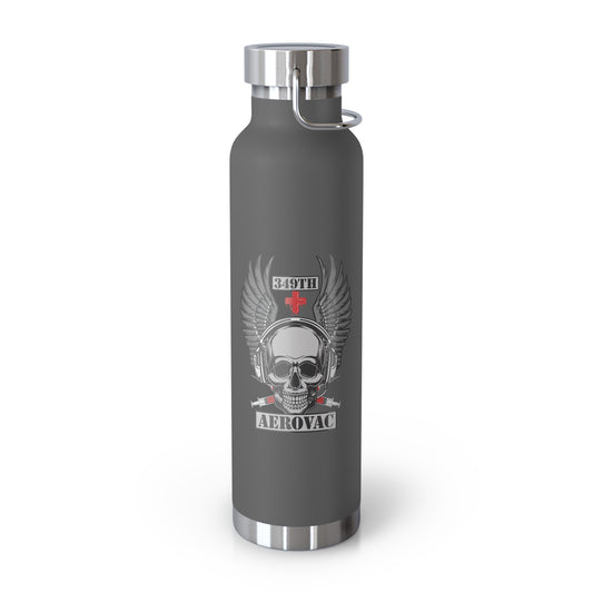 349th AES Skull Copper Vacuum Insulated Bottle, 22oz