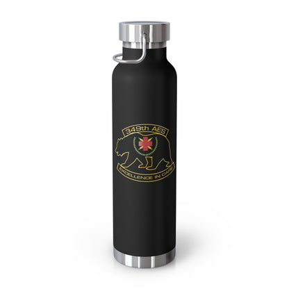 349th AES California Bear v2.0 Copper Vacuum Insulated Bottle, 22oz