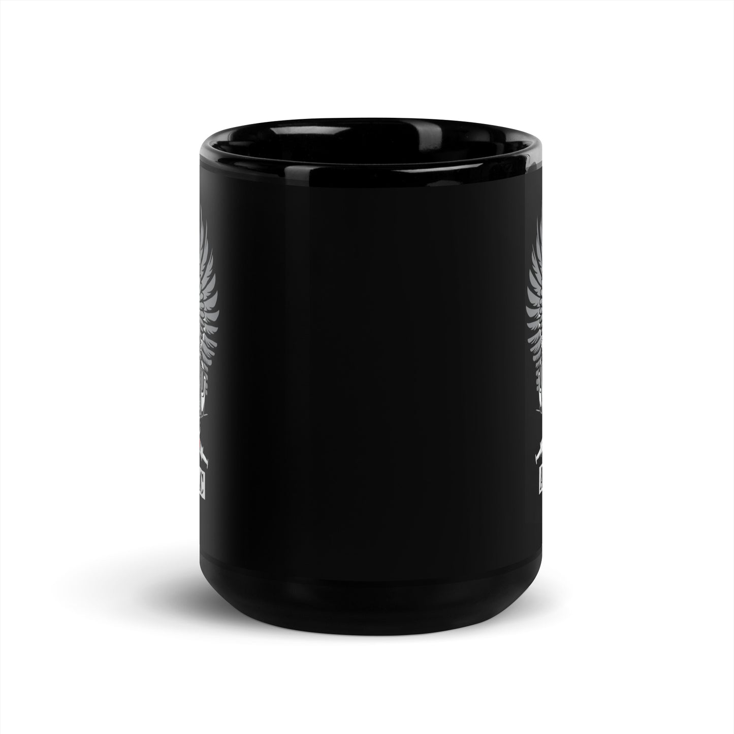 Skull Black Glossy Mug