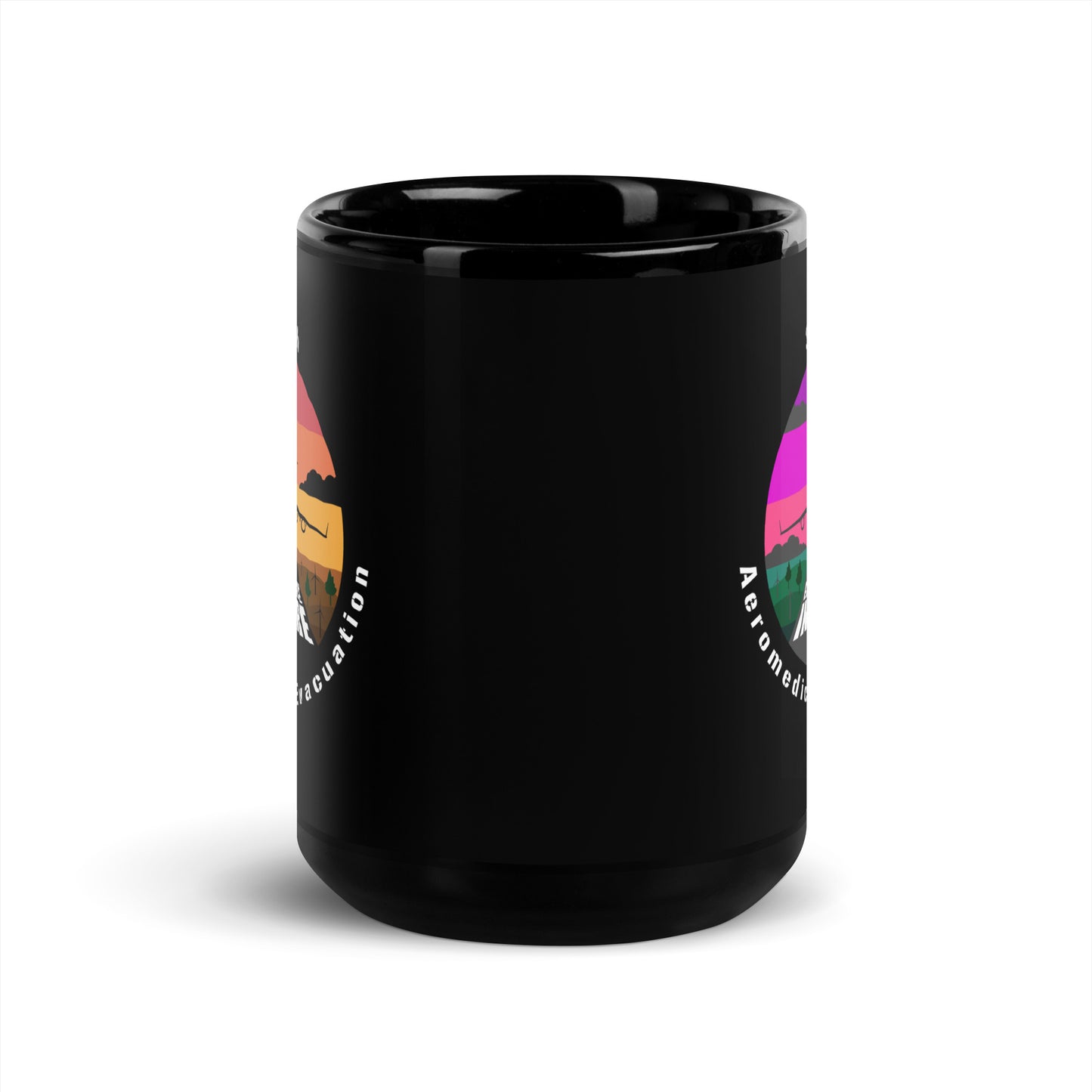 Travis Sunrise/Sunset Black Glossy Mug