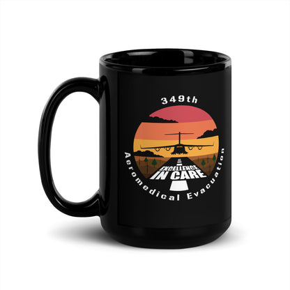 Travis Sunrise/Sunset Black Glossy Mug