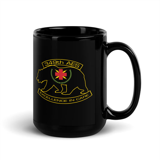 California Bear Black Glossy Mug