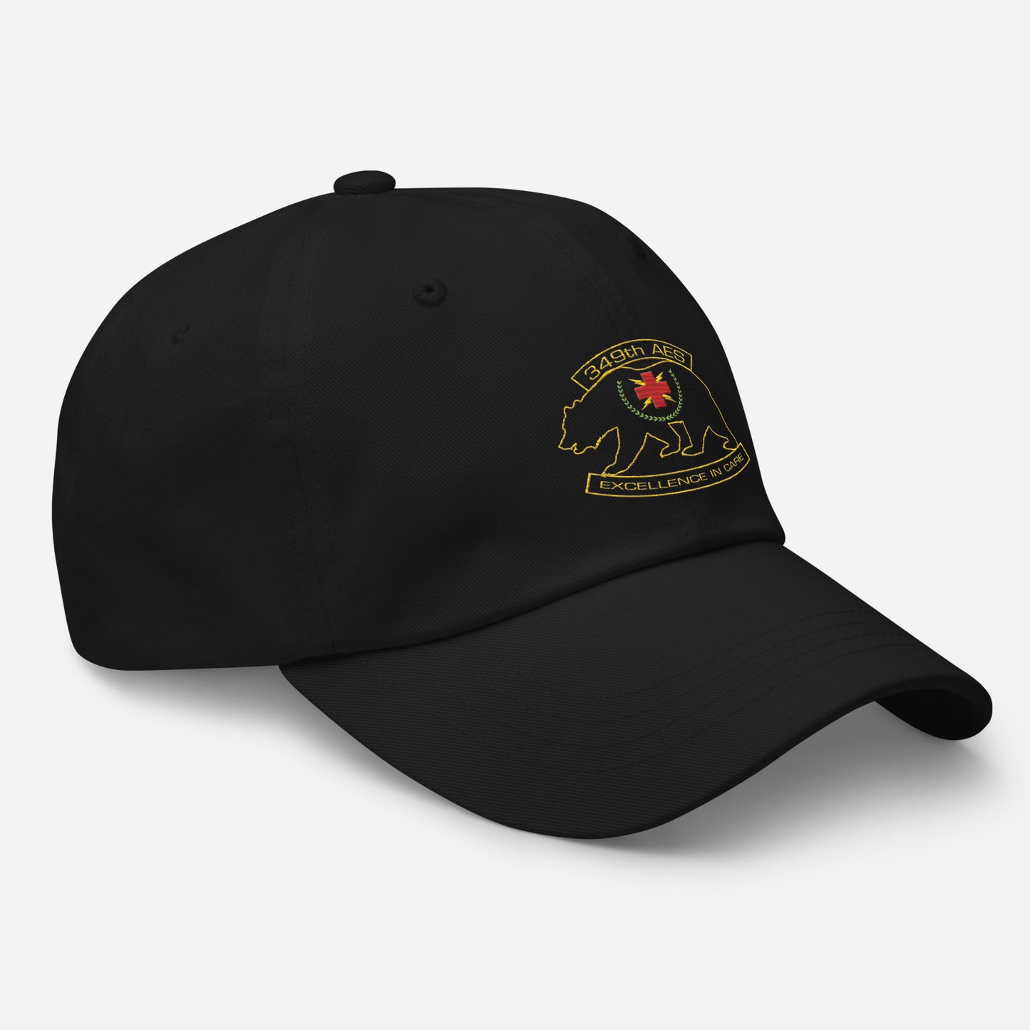 349th AES California Bear Transparent Design Dad hat