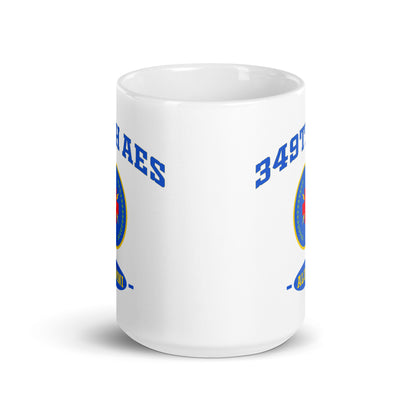 White glossy mug