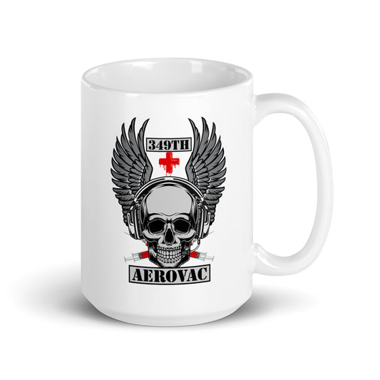 Skull White glossy mug